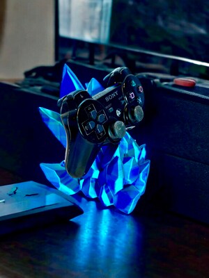 Crystal Controller Stand Xbox Playstation Game Room Storage - image6